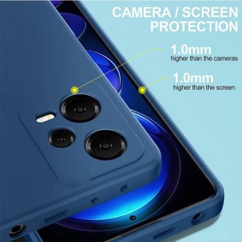 Liquid Air silikoninis mėlynas dėklas - su kameros apsauga (Xiaomi Redmi Note 12 Pro Plus)